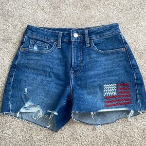 High Rise Denim Shorts from Old Navy